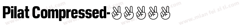 Pilat Compressed字体转换